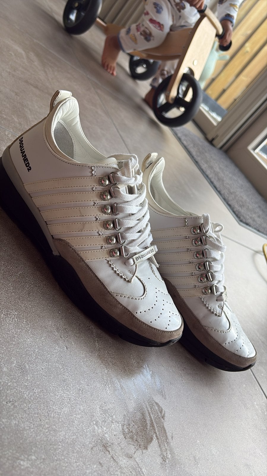 Dsquared2 sneakers - Wit - Maat 40, Kleding | Heren, Wit, Ophalen of Verzenden, Sneakers of Gympen, Zo goed als nieuw