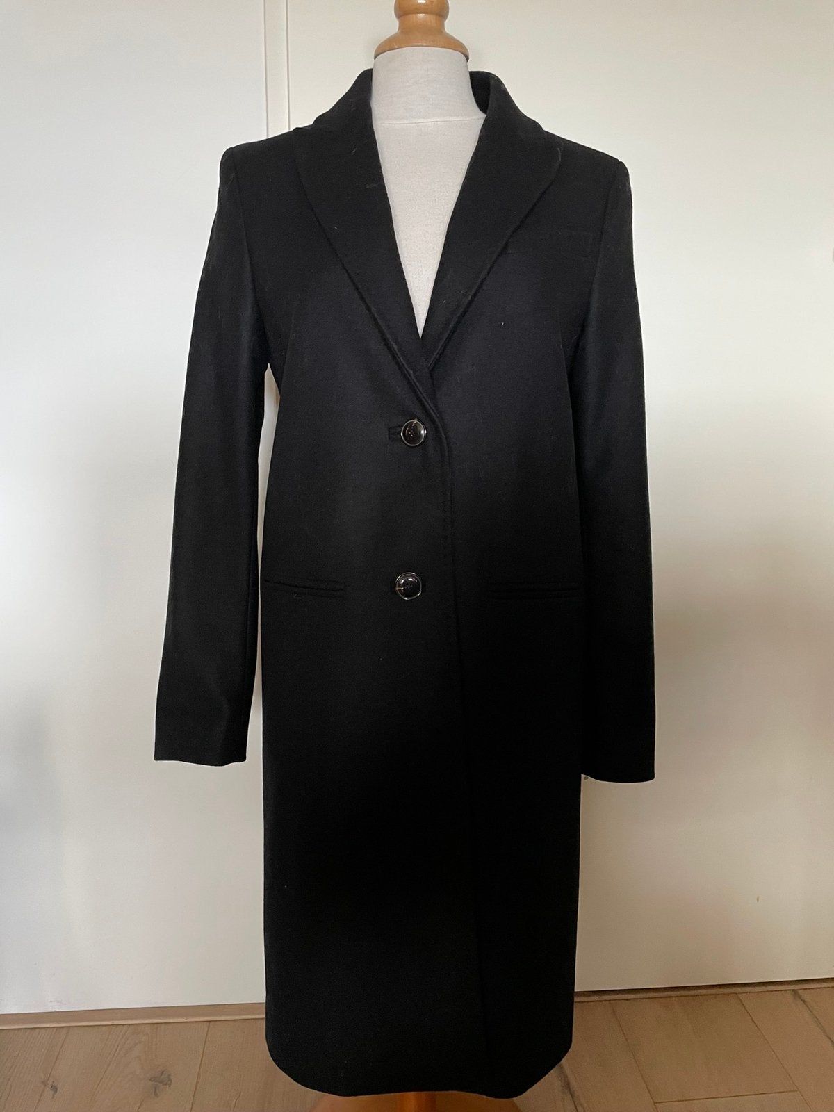 Cinque zwarte wollen jas NIEUW m 36 nwprijs 300 euro, Verzenden, Nieuw, Maat 36 (S), Zwart