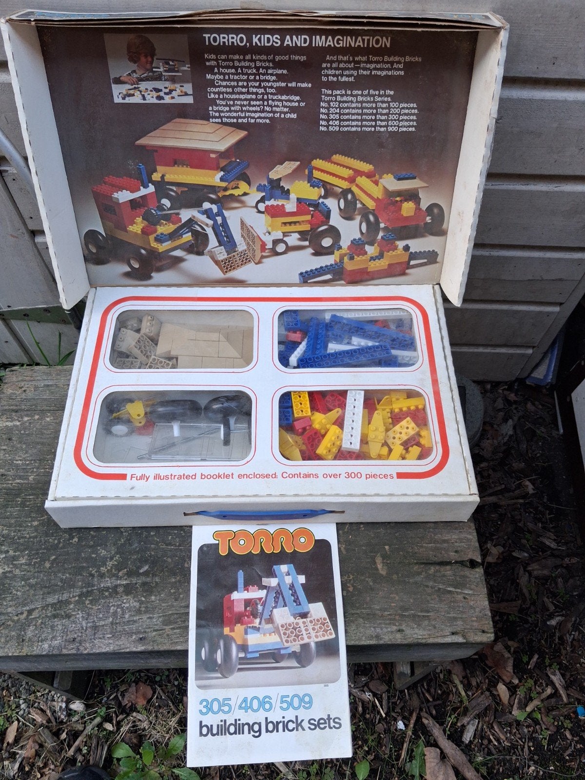 vintage Torro #305 bouwstenen- en wielset uit de jaren 70 of, Ophalen of Verzenden