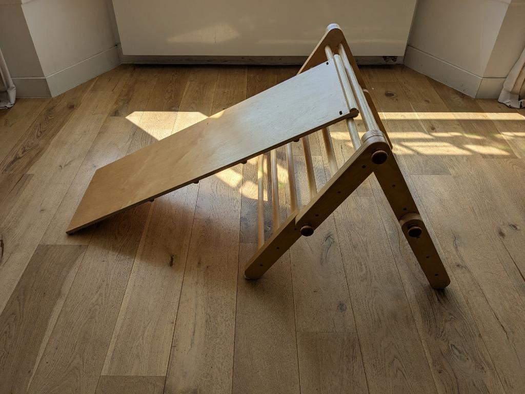 Houten Klimrek 'Mopitri' (Pikler) - Met Glijbaan/Ladder, Ophalen, Zo goed als nieuw