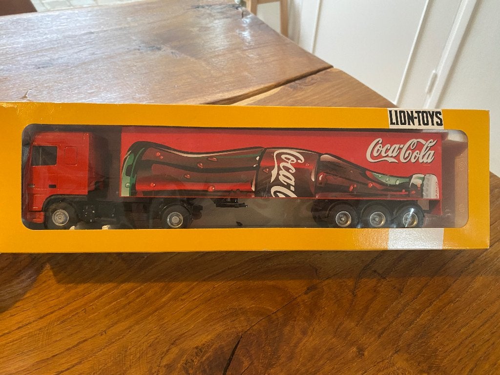 Lion Toys Coca-Cola vrachtwagen DAF 95 XF 1:50, Ophalen of Verzenden, Zo goed als nieuw, Bus of Vrachtwagen, Lion Toys