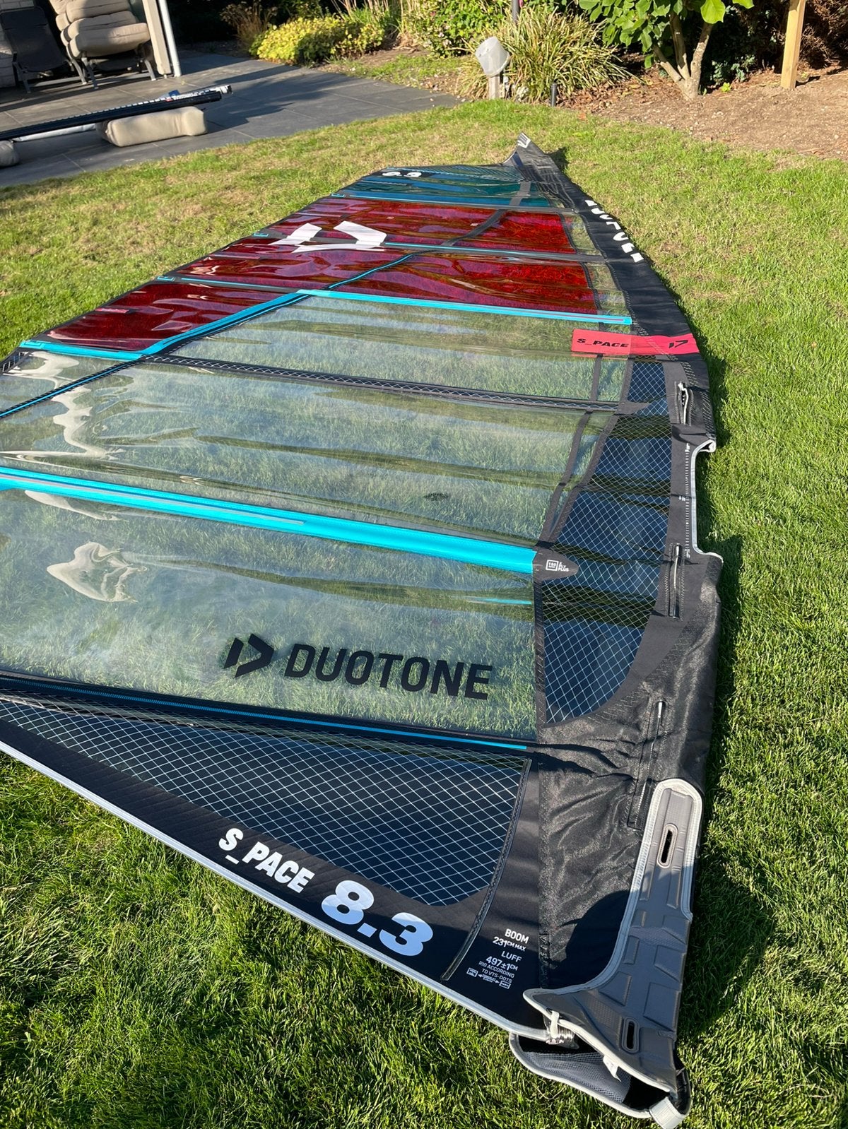 Surfzeil duotone  s-pace 8.3, Watersport en Boten, Ophalen, Zo goed als nieuw, 8 m² of meer, Zeil