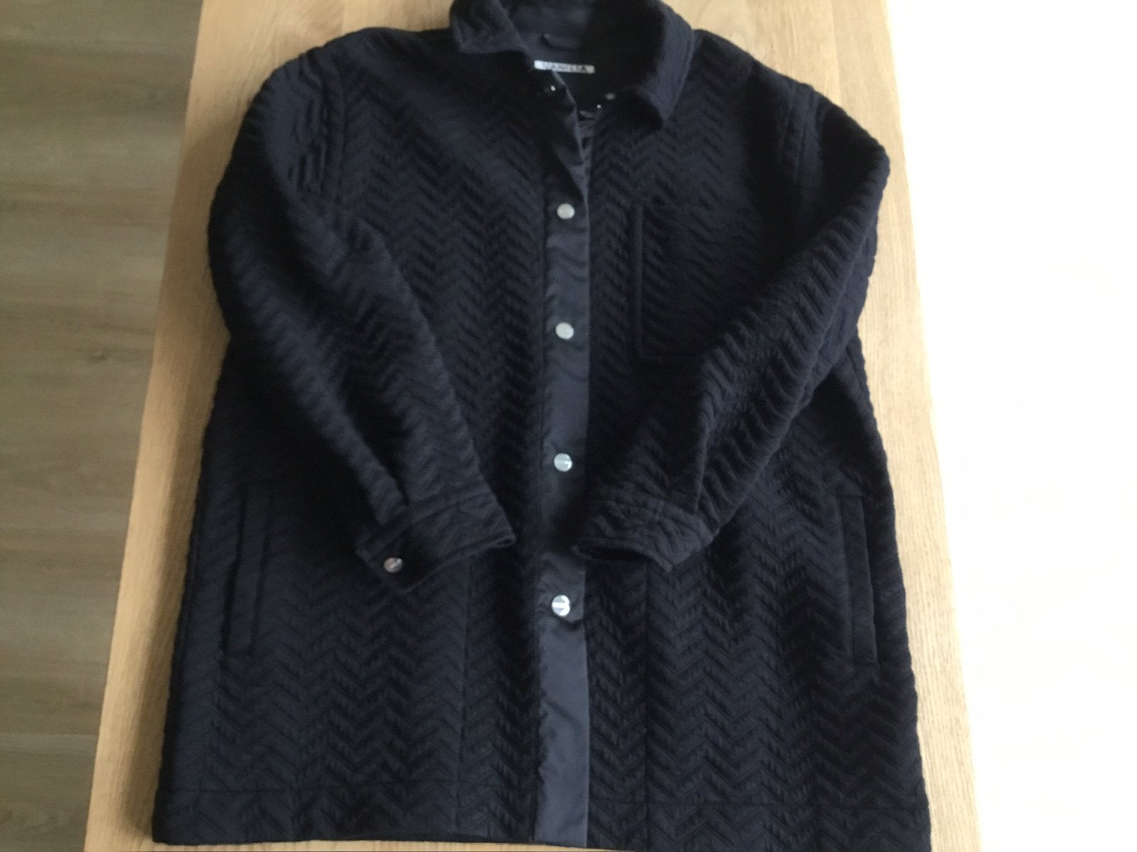 Zwarte blouse, jasje, Vanilia, maat L/XL, Ophalen of Verzenden, Zo goed als nieuw, Maat 46/48 (XL) of groter, Zwart