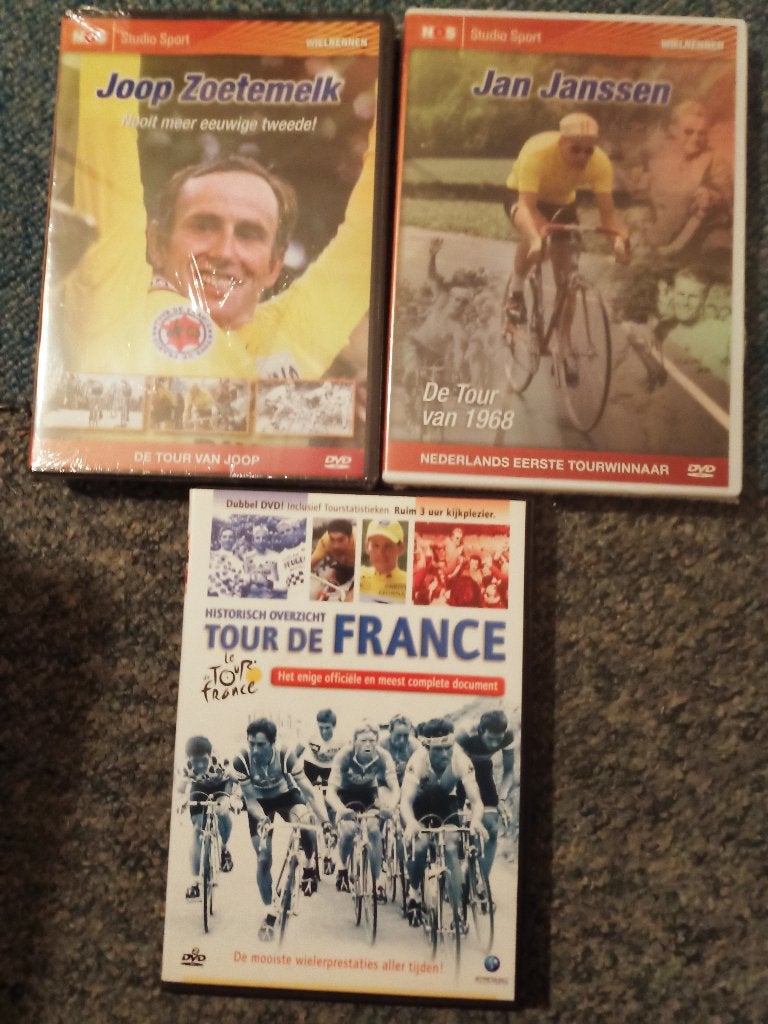 Wielrennen Joop Zoetemelk, Jan Janssen, Tour de France 4dvd, Alle leeftijden, Ophalen of Verzenden, Zo goed als nieuw, Documentaire
