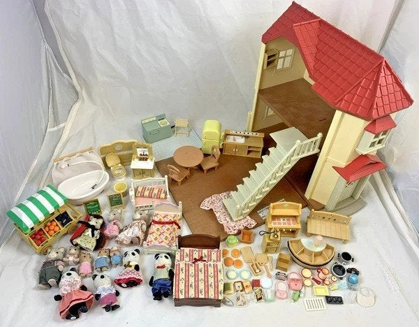 Sylvanian Families Groot Landhuis set met figuren en meubels, Coolsingel 104, 3011 AG Rotterdam, Netherlands, Poppenhuis, Verzenden