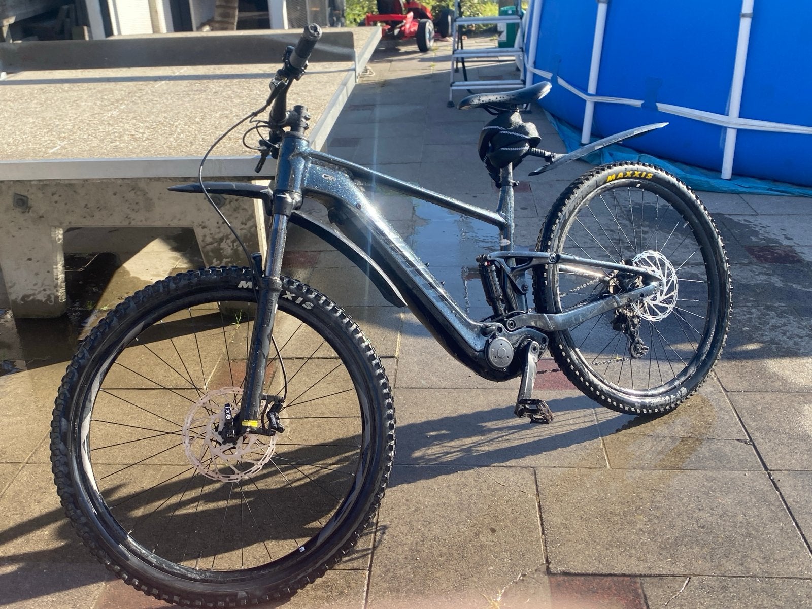 Elektrische Giant Mountainbike - Maat L - 10 Versnellingen, Ophalen, Gebruikt, Giant, 55 tot 59 cm