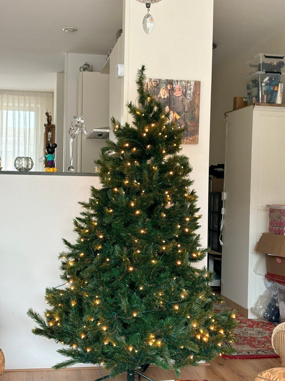 Triumph tree kerstboom met verlichting 185 cm., Ophalen, Zo goed als nieuw