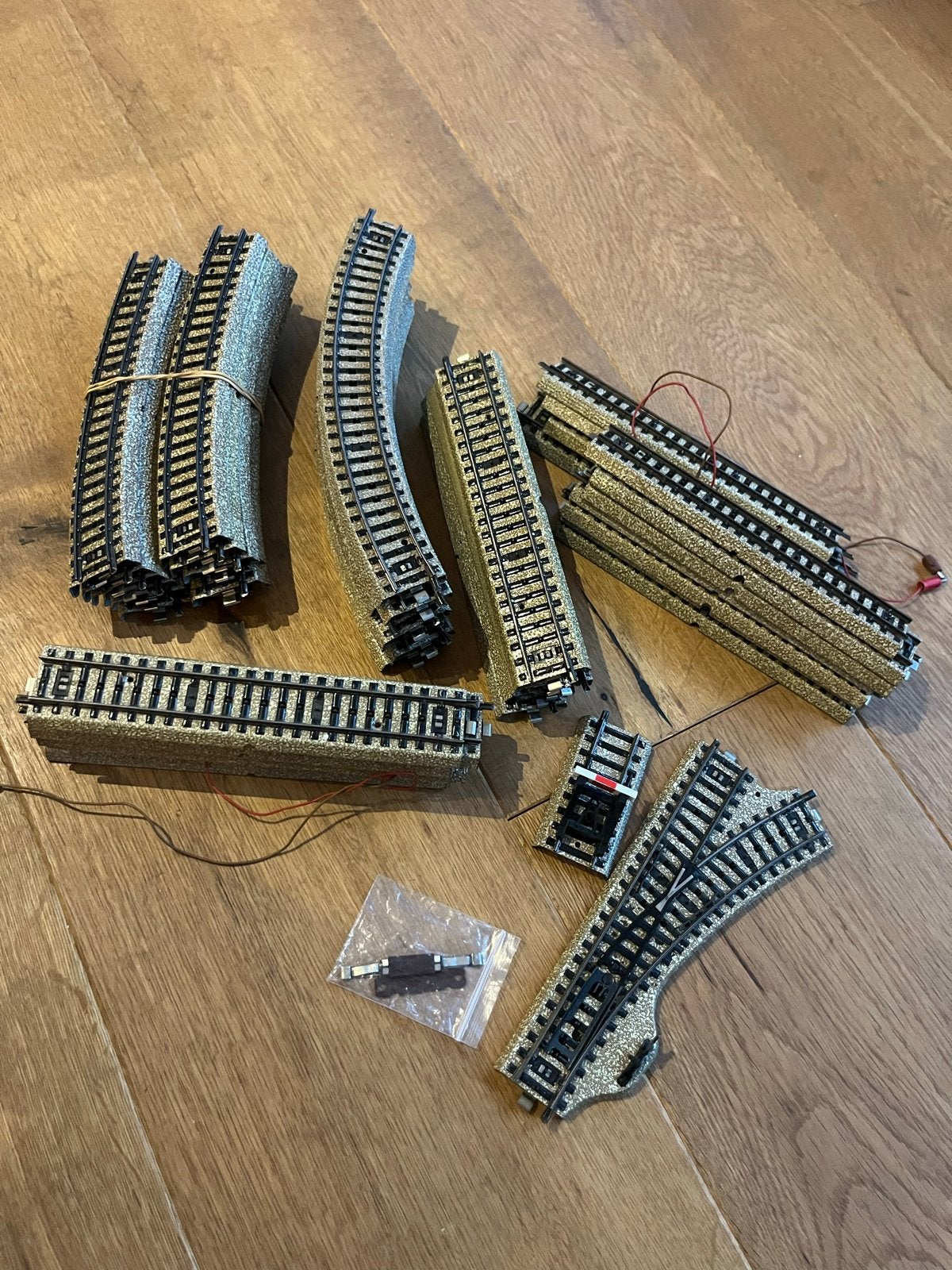 Marklin Rails H0 46 stuks, Wisselstroom, Gebruikt, Rails, Ophalen of Verzenden