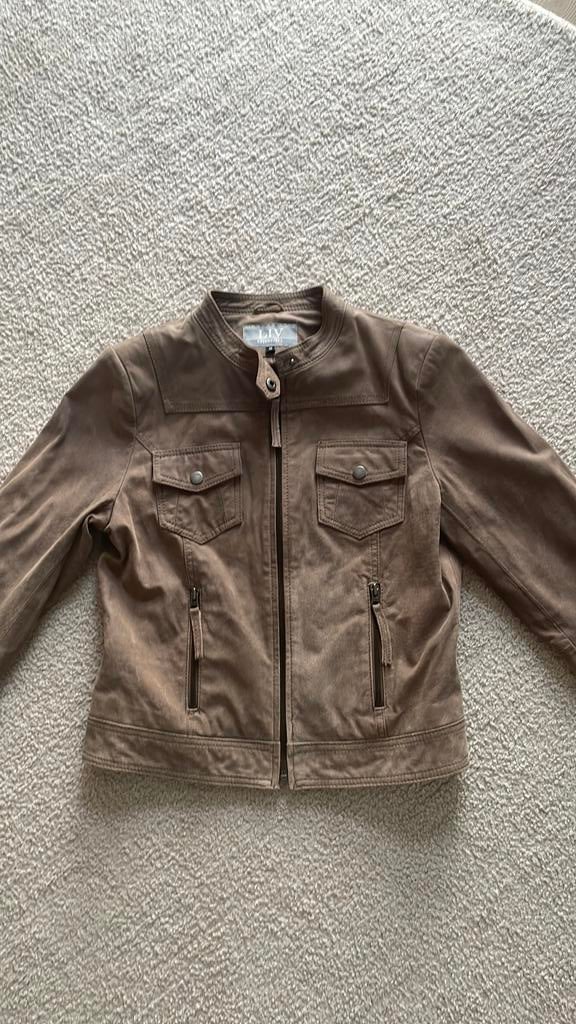 Nieuw leren  jasje mt 38, Ophalen of Verzenden, Nieuw, Maat 38/40 (M), Bruin
