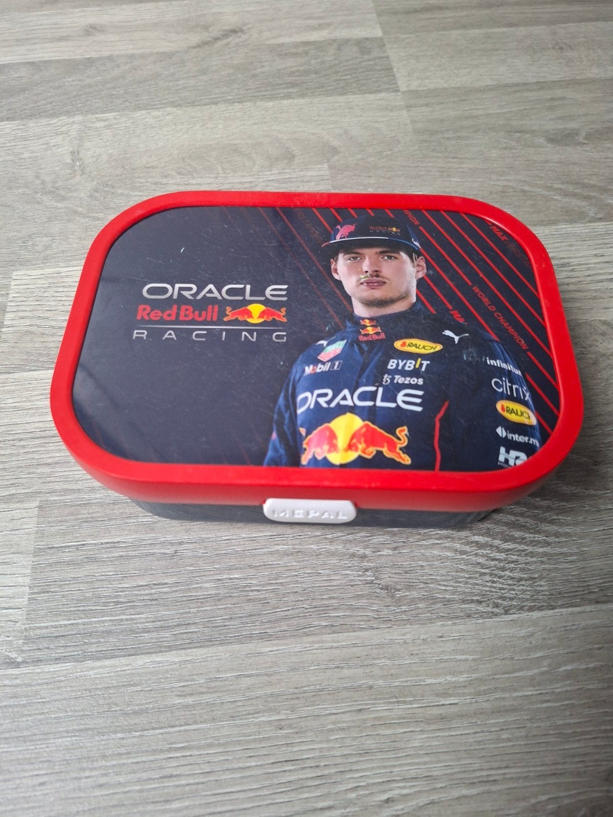 Mepal Broodtrommel Max Verstappen Red Bull Racing, Gebruikt, Kunststof, Ophalen of Verzenden, Overige merken