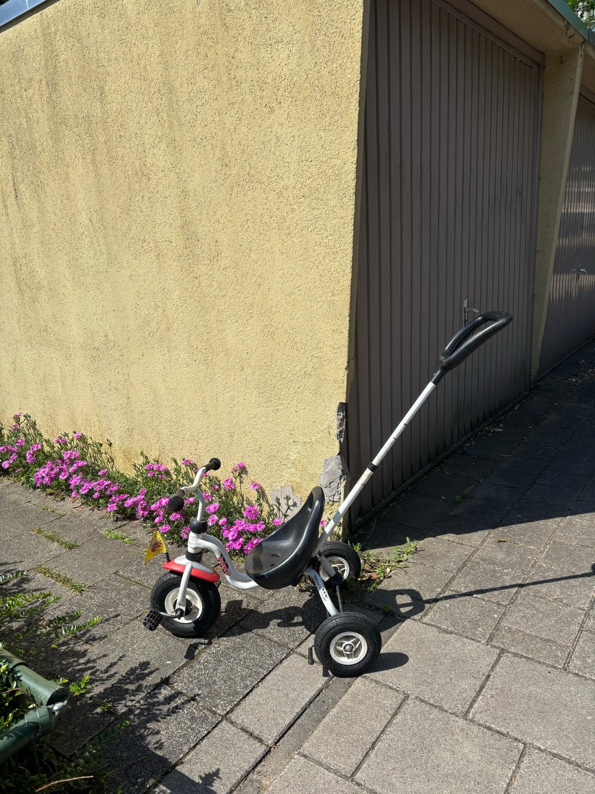 Puky driewieler met duwstang - Ideaal voor jonge kinderen, Ophalen, Gebruikt, Duwstang