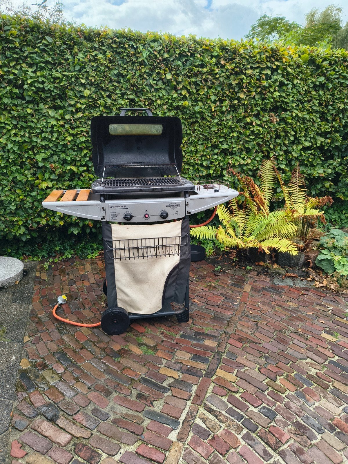 gasbarbecue, Ophalen, Gebruikt, Campinggaz