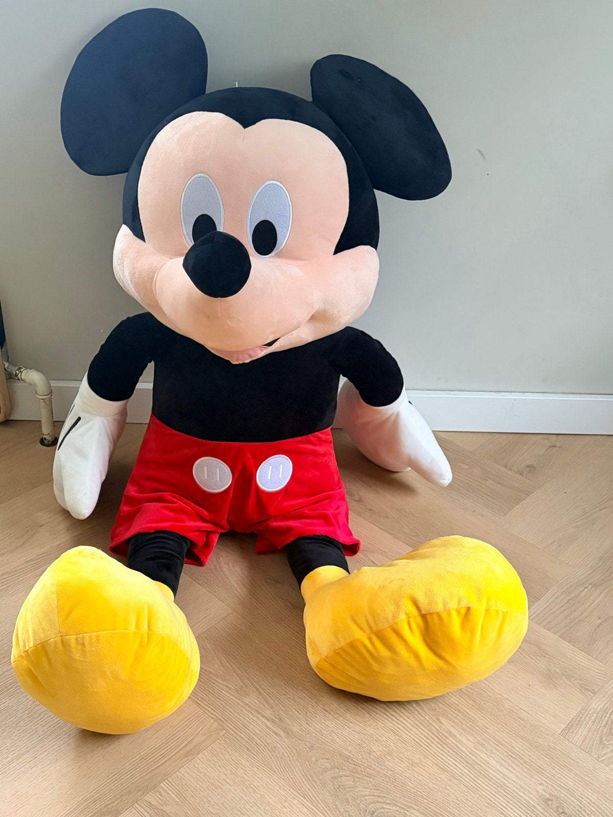 XXL Knuffel Mickey Mouse - 120 cm hoog, Ophalen, Muis, Disney, Zo goed als nieuw