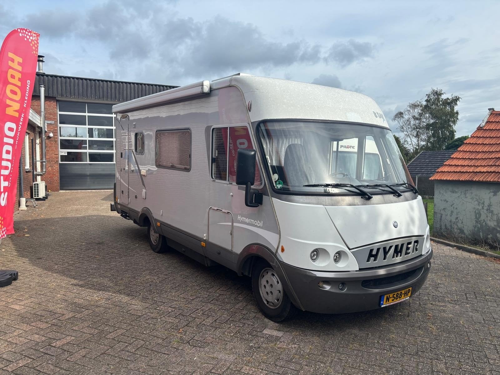 HYMER B544 | AUTOMAAT | MAXXFANN | AIRCO | NIEUWE DB RIEM, Caravans en Kamperen, Integraal, Boiler, Ringverwarming, Fiat