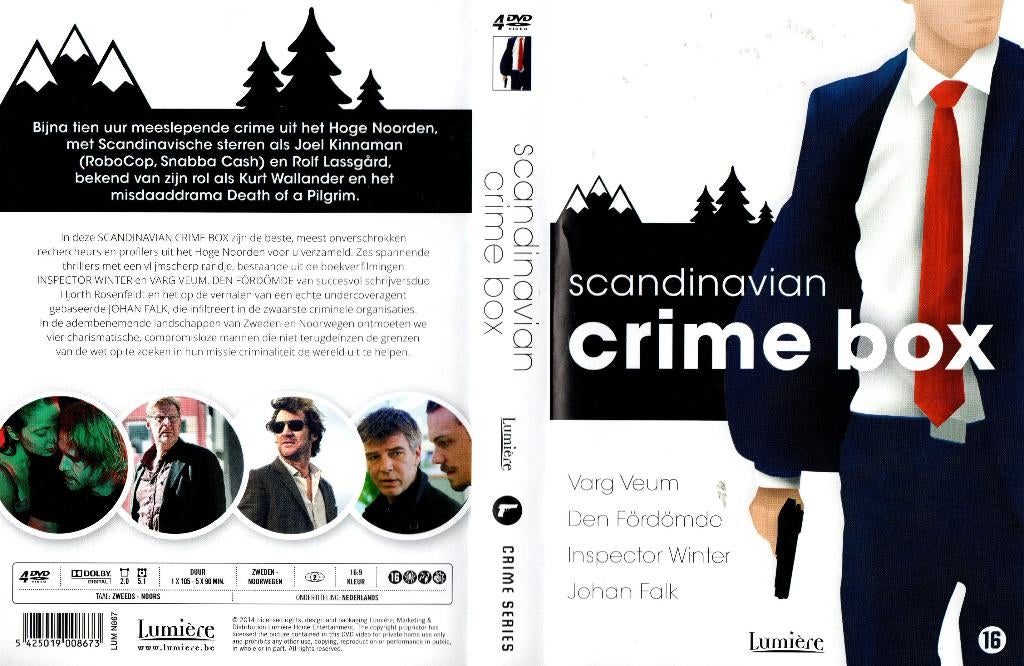 Scandinavian Crime Box, Varg Veum, Den Fordomde, ...., Vanaf 16 jaar, Boxset, Ophalen of Verzenden, Zo goed als nieuw
