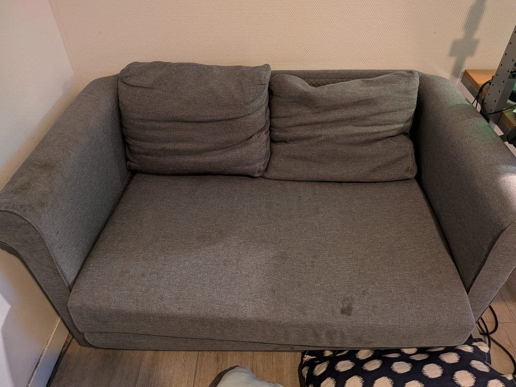 Gratis ophalen - tweezits slaapbank Femke (Leen bakker), Ophalen, Gebruikt, Tweepersoons, 140 cm