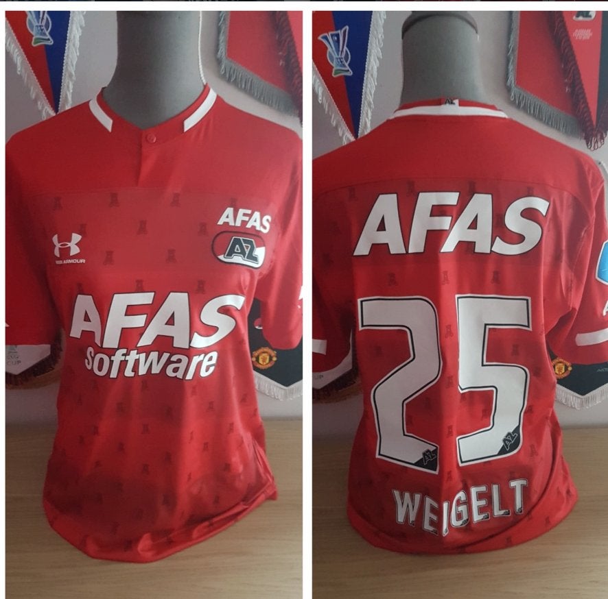 AZ  Alkmaar  matchworn/issued   Weigelt  2019-2020, Ophalen of Verzenden, Gebruikt, AZ, Shirt