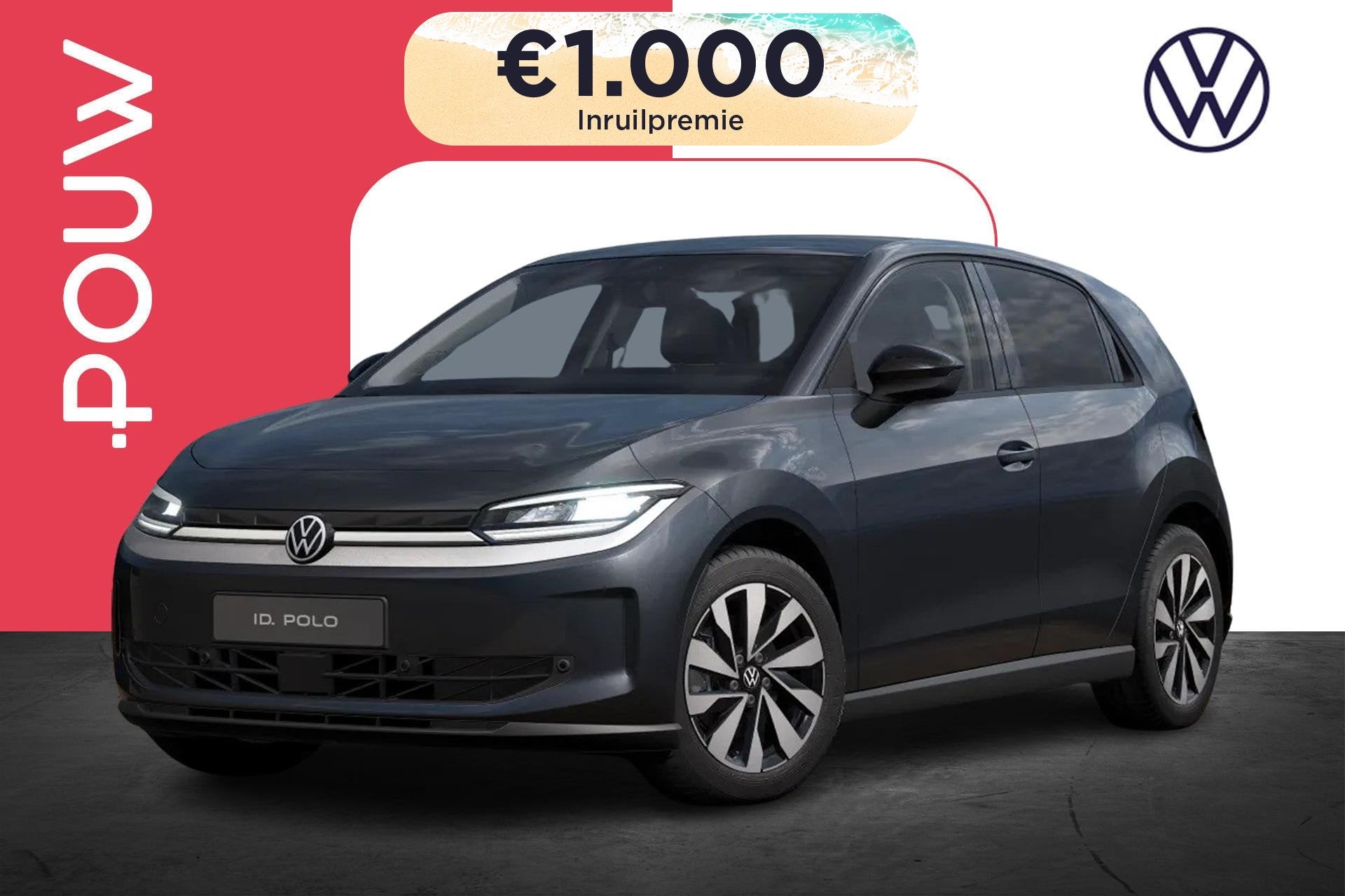 Volkswagen ID. Polo 211pk Life First Edition 52 kWh | 17" Ve, 12 maanden, Stof, 453 km, Zwart