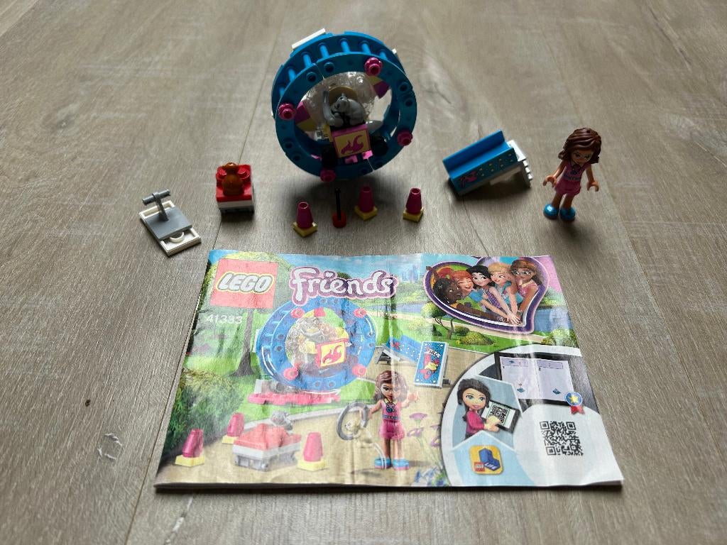 Lego Friends 41383 Olivia's hamsterspeelplaats, Lego, Ophalen of Verzenden, Zo goed als nieuw, Compleet