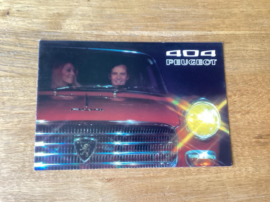 Peugeot 404 Brochure - Origineel uit 1970, Boeken, Ophalen of Verzenden, Gelezen, Peugeot