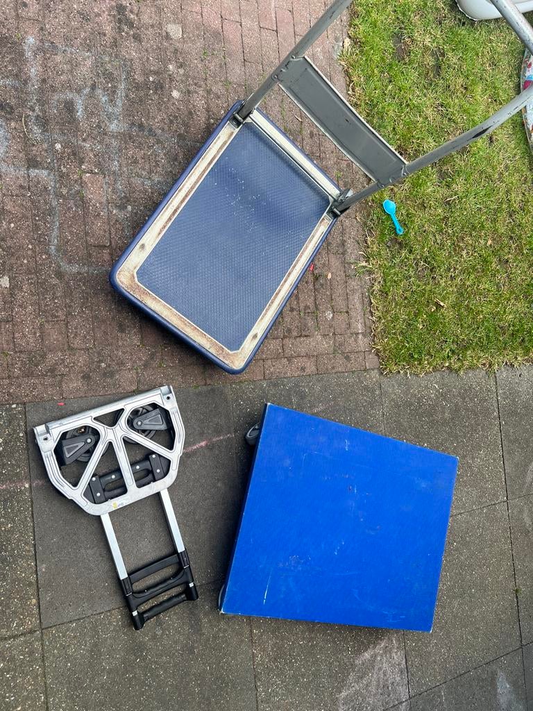 Meubelhondje 80x60, plateauwagen en steekwagen te koop, Ophalen, Gebruikt, Transportkar