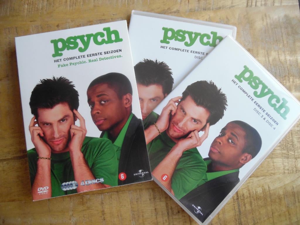 AKTIE MISDAAD - PSYCH - EERSTE SEIZOEN - JAMES RODAY, Vanaf 16 jaar, Ophalen of Verzenden, Gebruikt, Overige gebieden