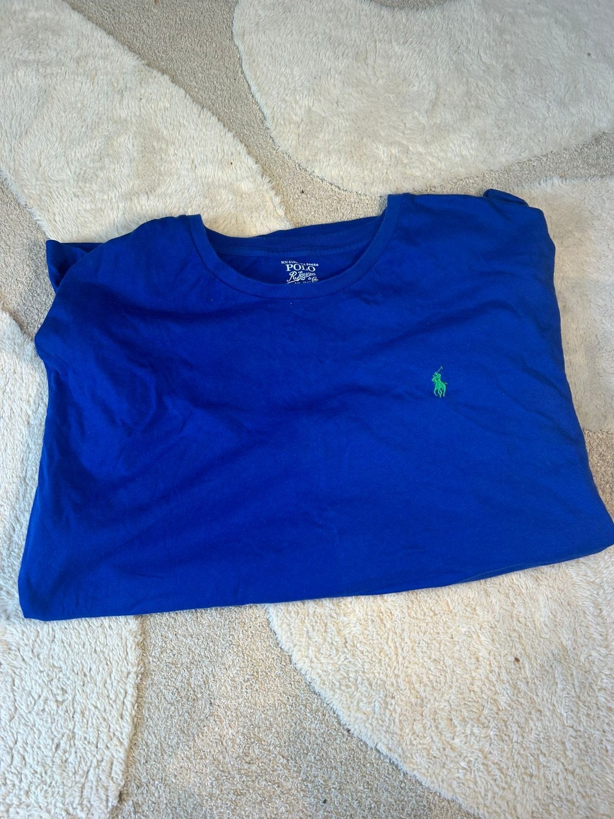 Ralph Lauren Polo Heren T-shirt Blauw XXL, Kleding | Heren, Ophalen of Verzenden, Zo goed als nieuw, Overige maten, Blauw