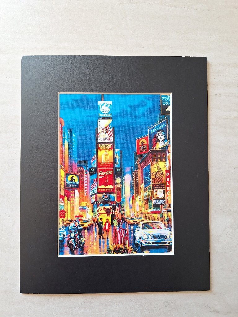 New York Time Square print, 1980 tot heden, Ophalen of Verzenden, Zo goed als nieuw, Prent