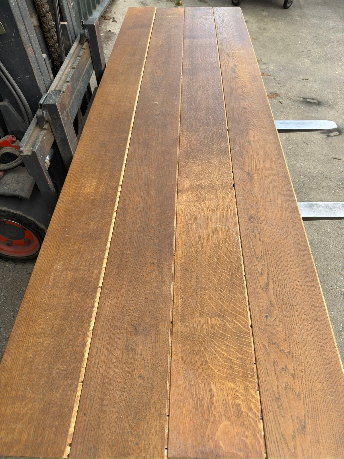 Eiken vloer 29 m2 lamelparket 17,5 cm breed 1,5 cm dik, Ophalen, Gebruikt, Vloerdelen of -planken, 10 m² of meer