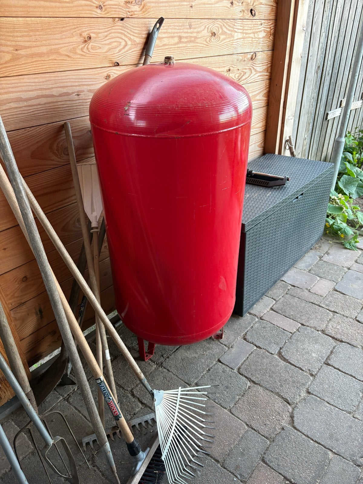 Rode compressortank, Gebruikt, Ophalen of Verzenden, Minder dan 200 liter/min, 10 bar of meer