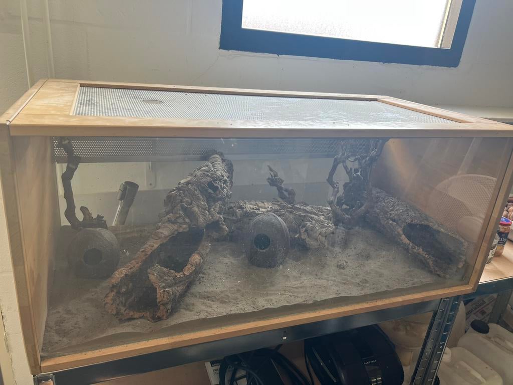 Terrarium, Dieren en Toebehoren, Ophalen, Zo goed als nieuw