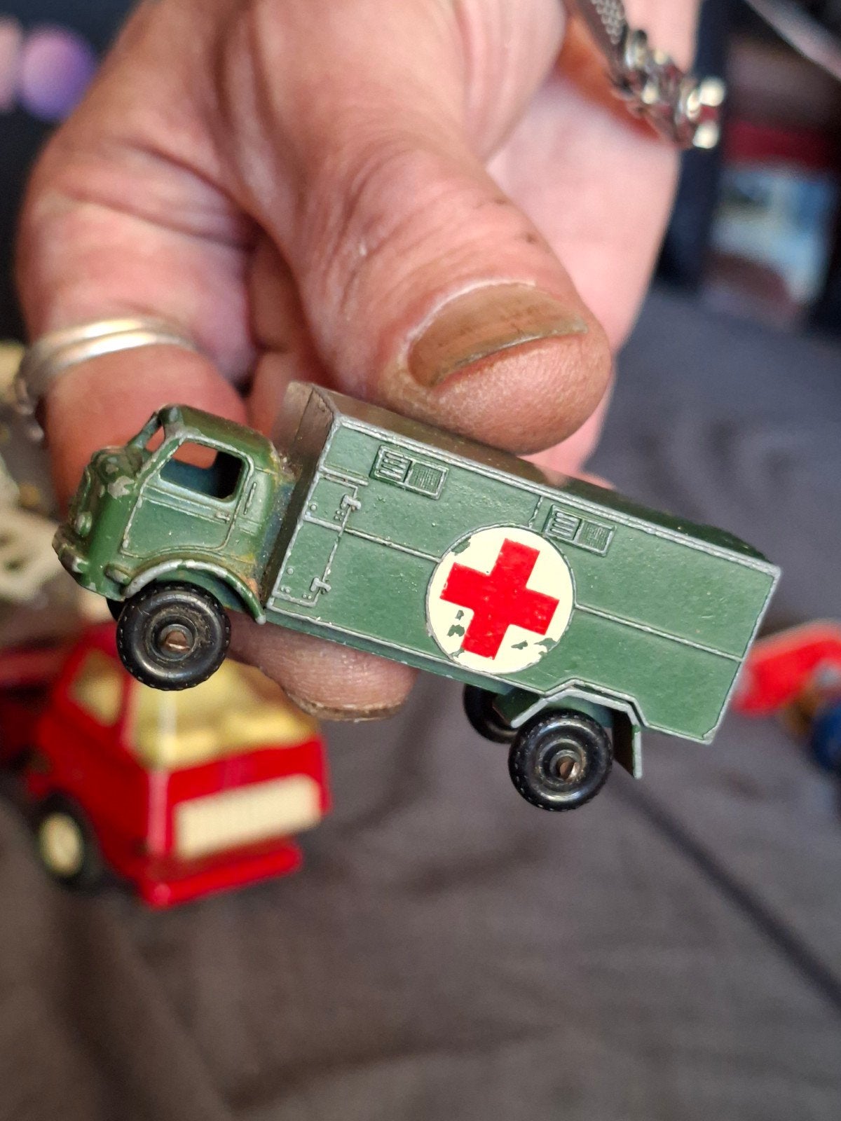 Matchbox Lesney Ford 3 Ton 4x4 Service Ambulance, Ophalen, Gebruikt