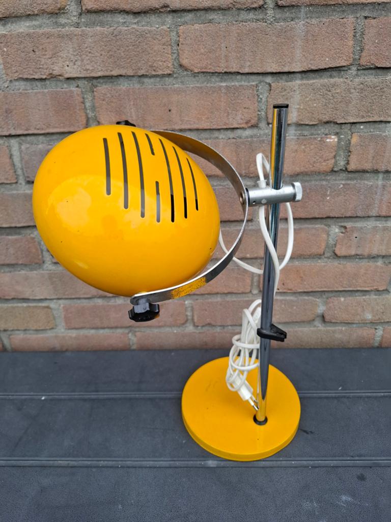 Vintage mid century/ space age design tafellamp, Huis en Inrichting, Lampen | Tafellampen, Ophalen of Verzenden, Minder dan 50 cm