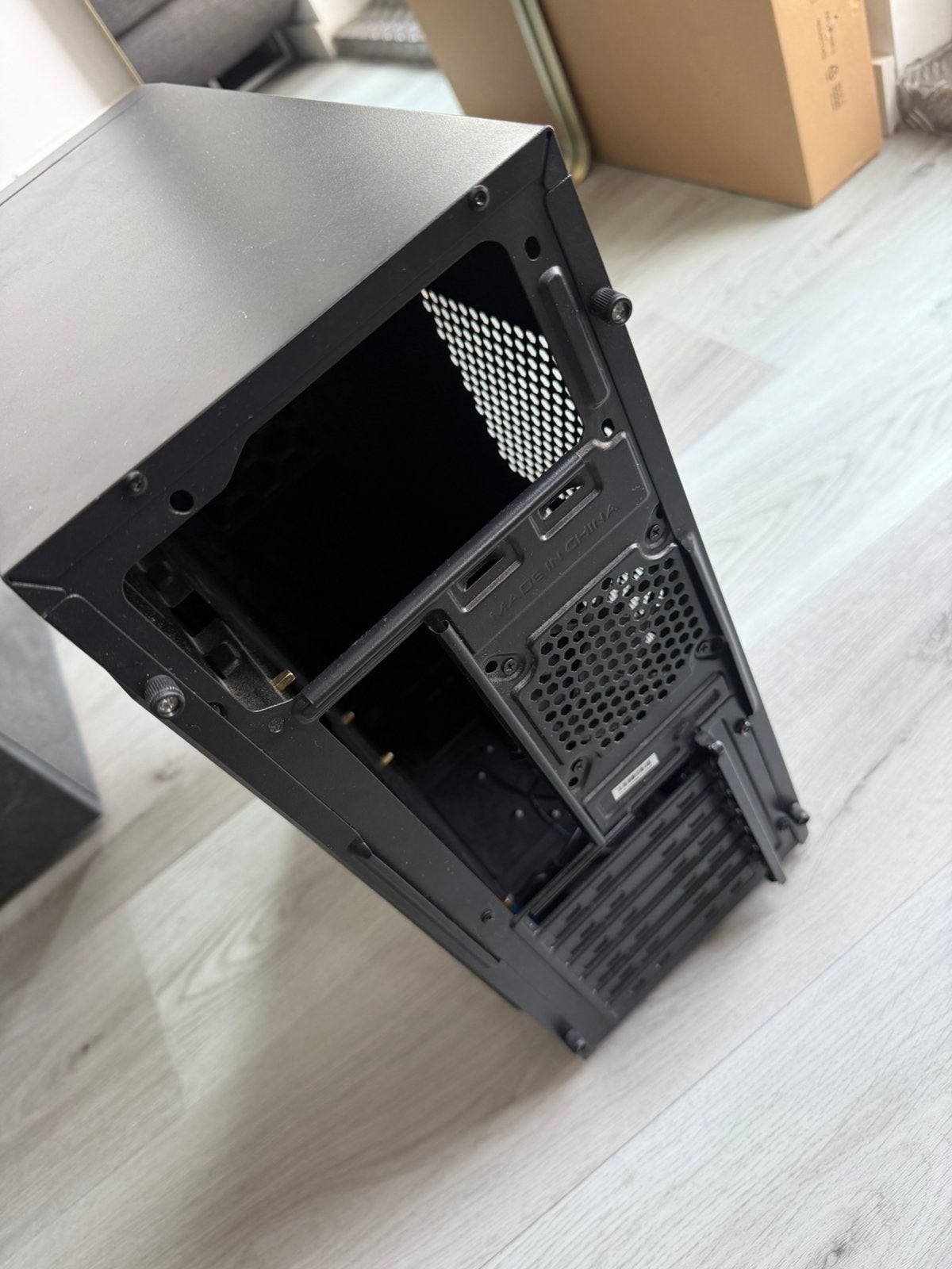 Zwarte computerbehuizing / PC-kast, Ophalen, Nieuw, Onbekend