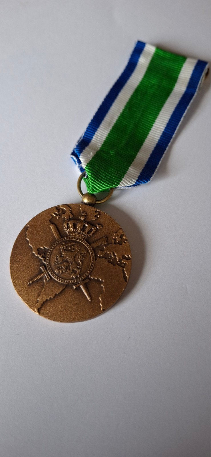 Landmacht medaille, Ophalen of Verzenden, Landmacht, Nederland, Lintje, Medaille of Wings