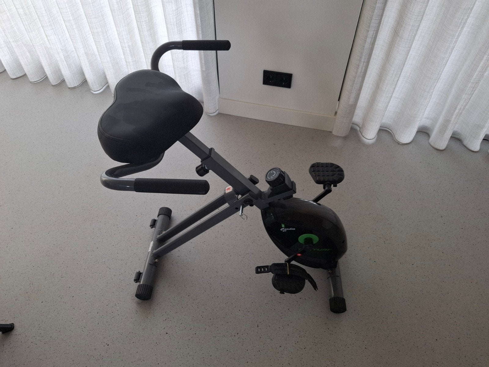 Tunturi Cardio Fit B20 Hometrainer/Deskbike - Zo goed als ni, Ophalen, Zo goed als nieuw, Metaal, Benen
