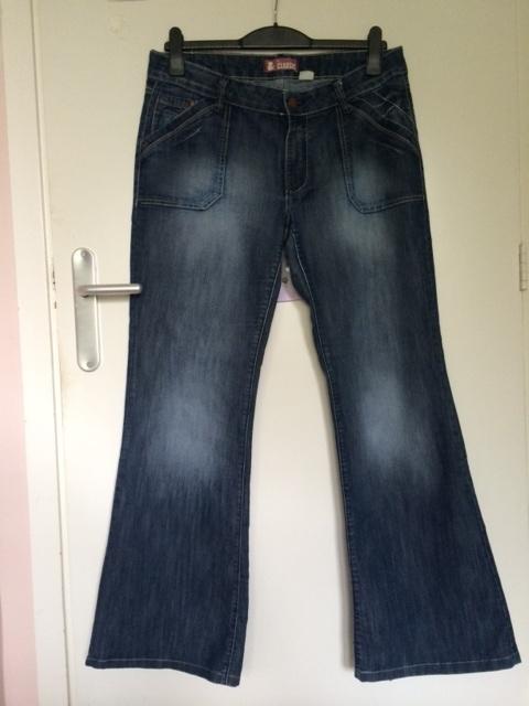 H&M breed wijd jeans spijkerbroek denim broek rechte pijp 33, Kleding | Dames, H&M, Blauw, Nieuw, Ophalen of Verzenden