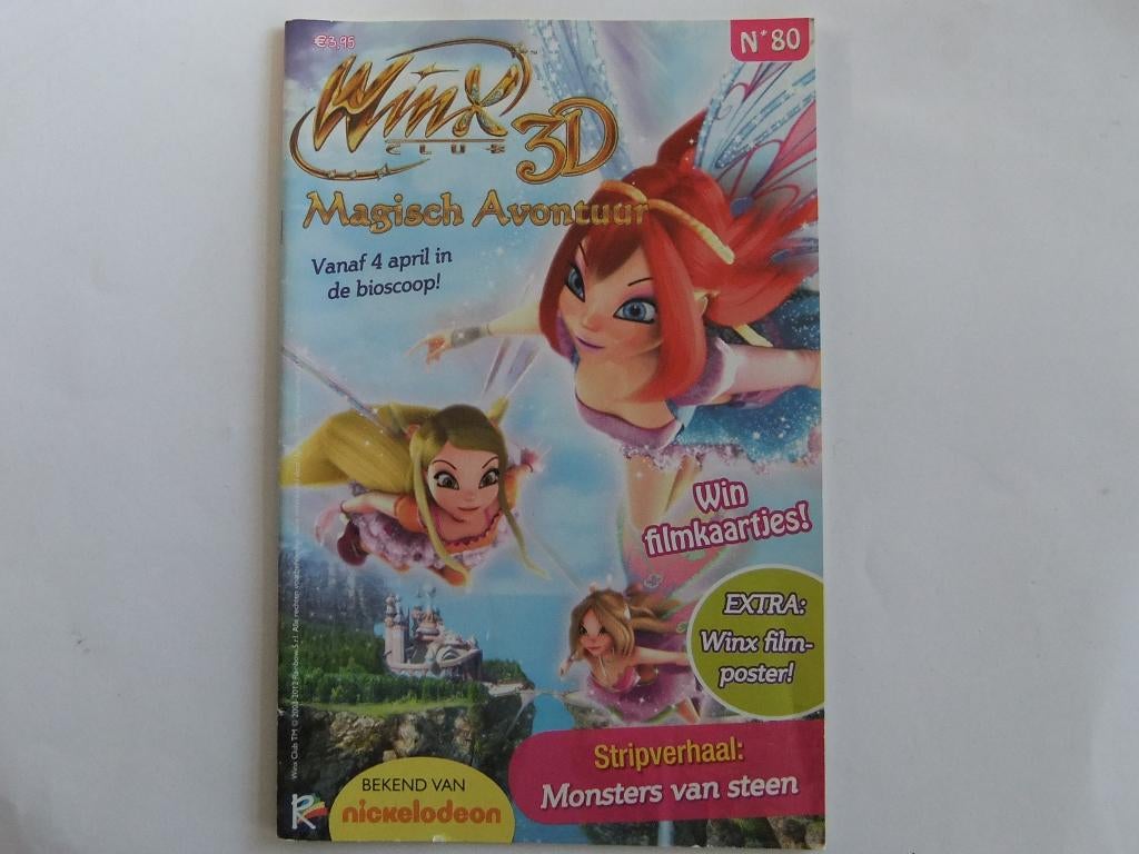 winx club magazine nr 80 met winx film poster, Eén stripboek, Verzenden, Zo goed als nieuw