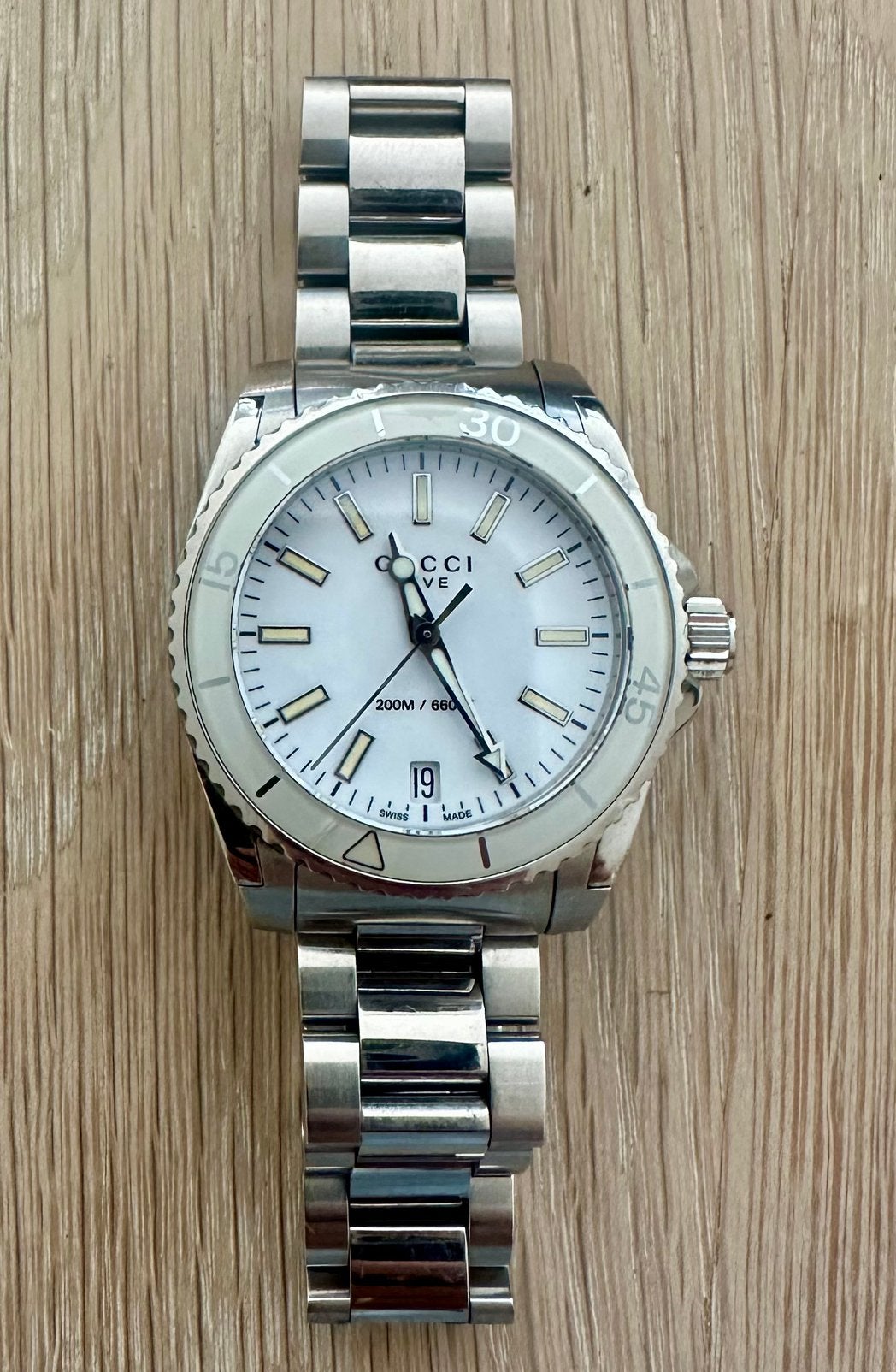 Gucci dames horloge 32 mm, Overige merken, Staal, Gebruikt, Polshorloge