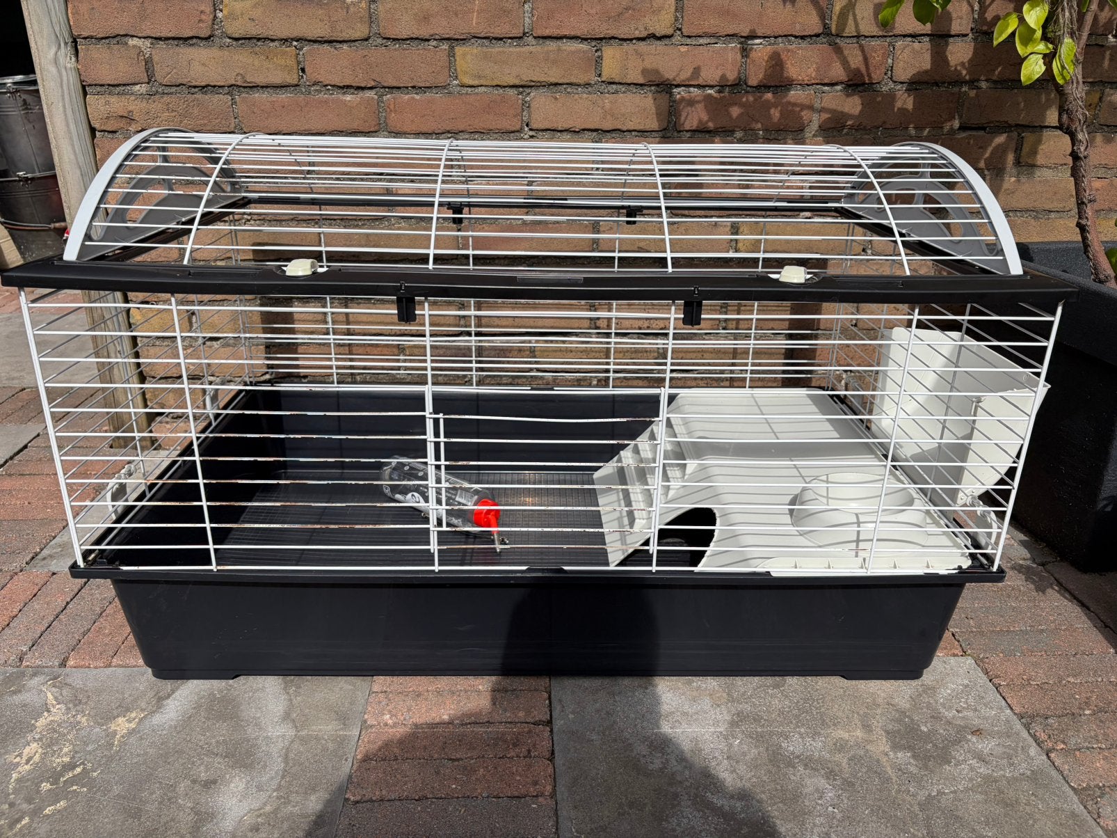 Ferplast Konijnenkooi Casita 100 - Kooi - Zwart 96x57x56 cm, Dieren en Toebehoren, Knaagdieren en Konijnen | Hokken en Kooien