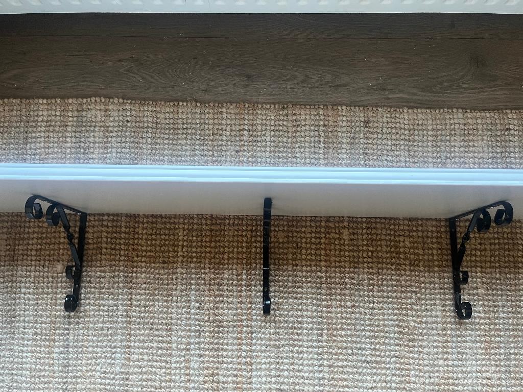 Bergshult wandplank Ikea 120x30 + 3 dragers Gamma 21cm, Doe-het-zelf en Verbouw, Hout en Planken, Ophalen, Gebruikt, Minder dan 25 mm