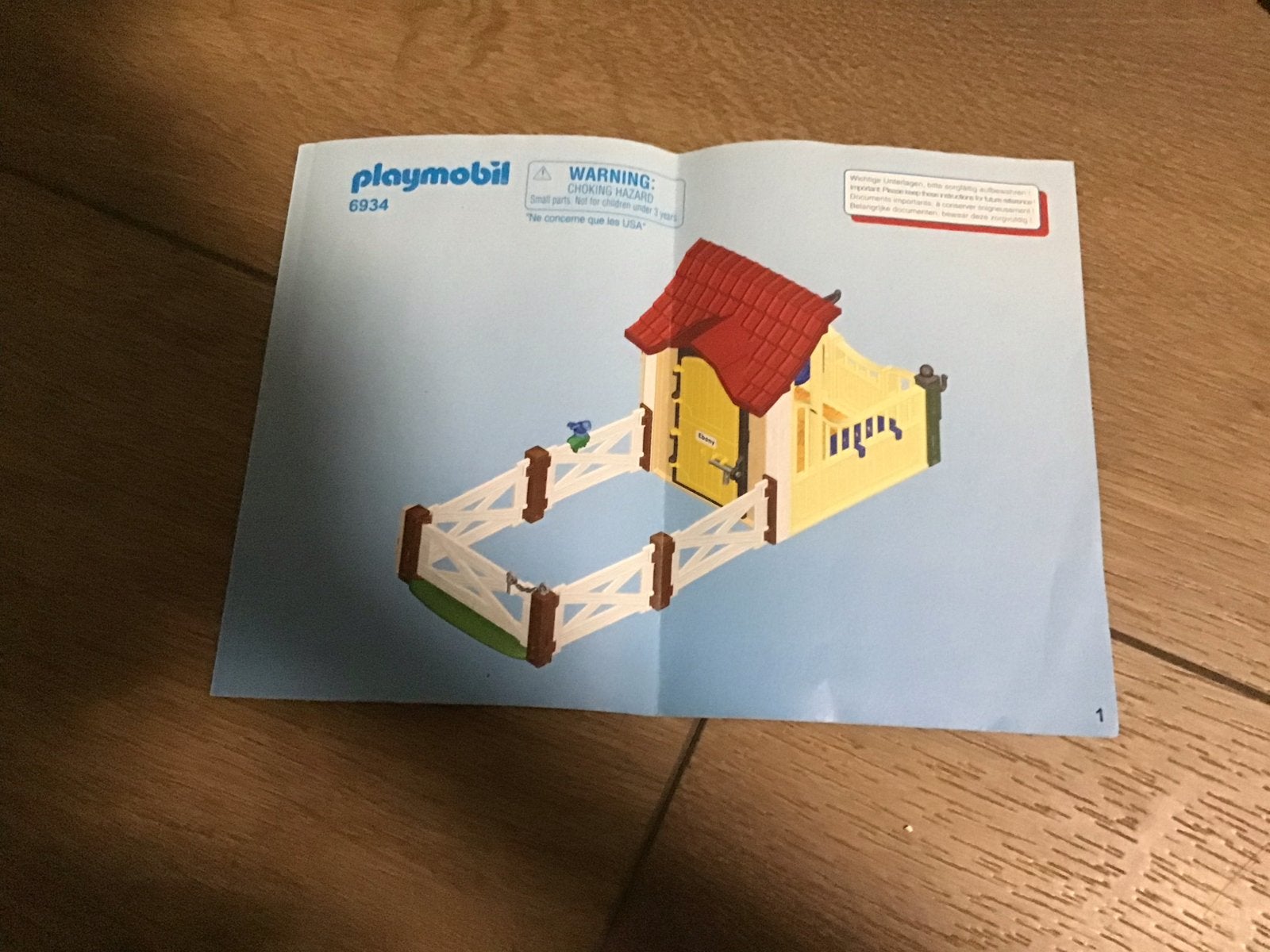 Playmobil 6934 Paardenbox met paard en ruiter, Complete set, Overige typen, Ophalen of Verzenden, Zo goed als nieuw