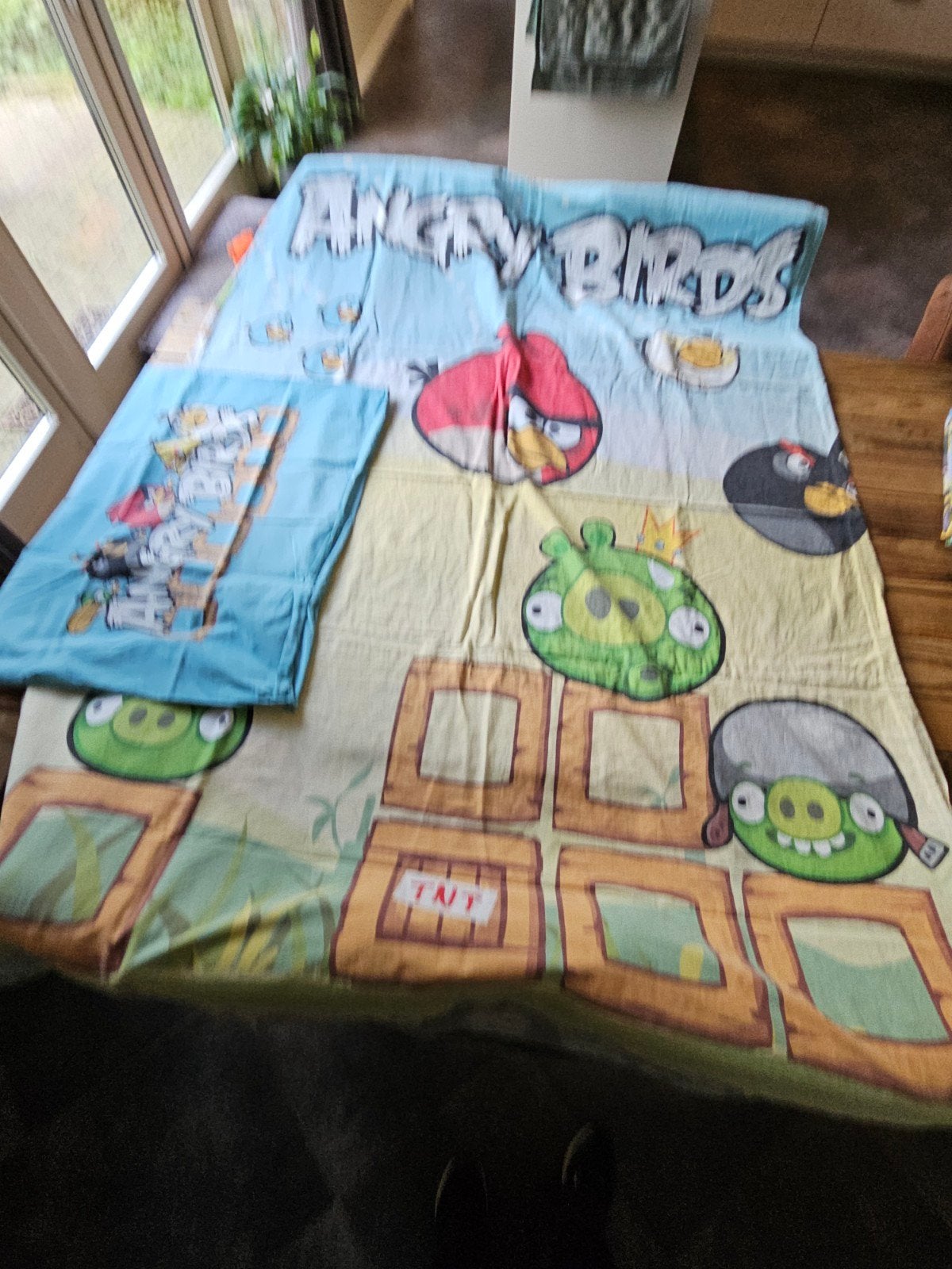 Angry Birds Dekbedovertrek - Eenpersoonsbed, Ophalen, Gebruikt, Overige merken, Meerkleurig