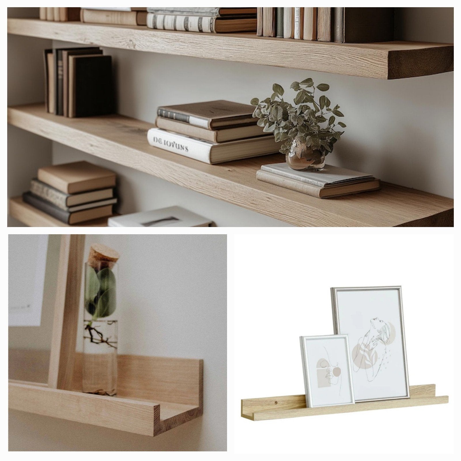 2x fotoplanken Jysk en 2x Ikea Lack wandplanken, Huis en Inrichting, Woonaccessoires | Wandplanken en Boekenplanken, Ophalen of Verzenden