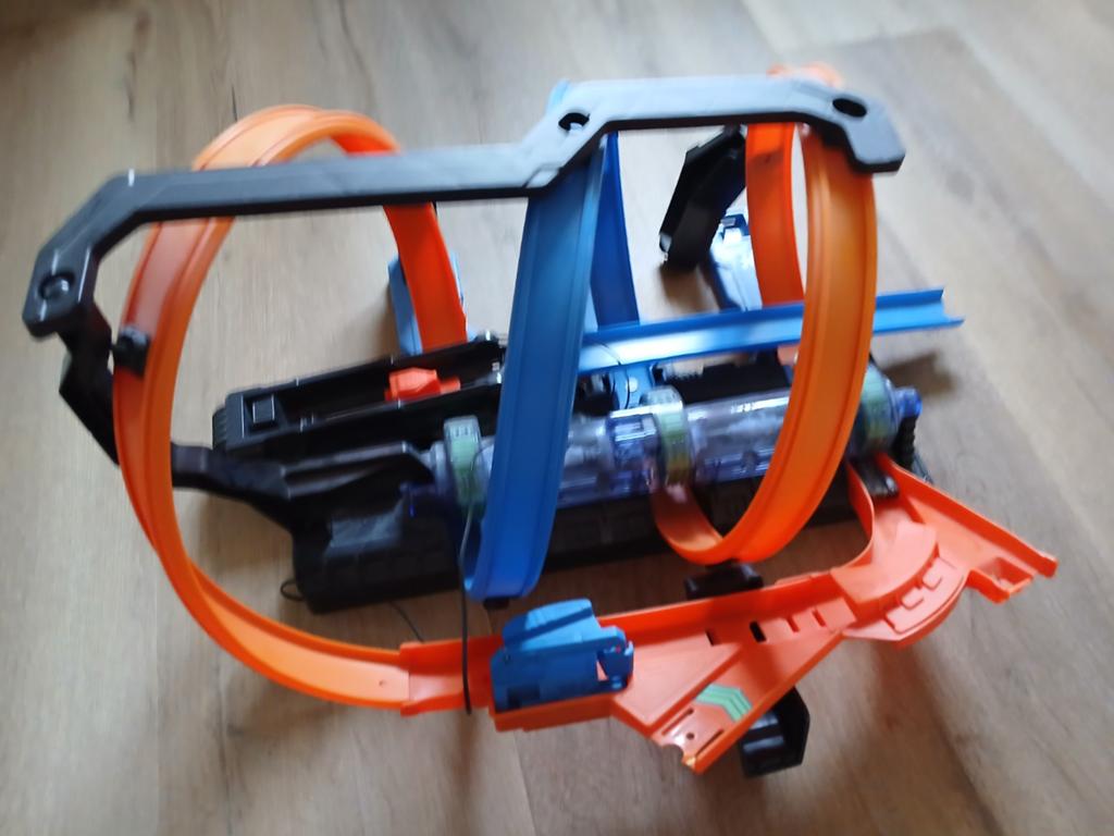 Hot Wheels Racebaan met Looping - Gebruikt, Ophalen of Verzenden, Hot Wheels, Met looping, Elektrisch
