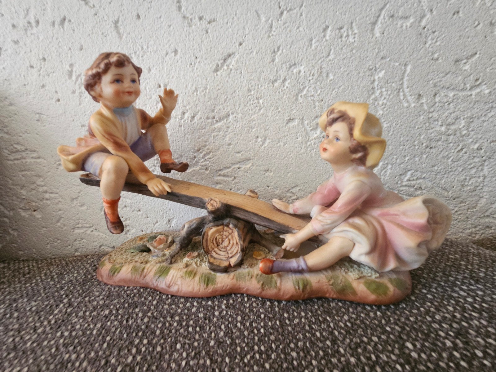 vintage italiaans porseleinen beeldje, Verzamelen, Ophalen of Verzenden, Gebruikt, Mens