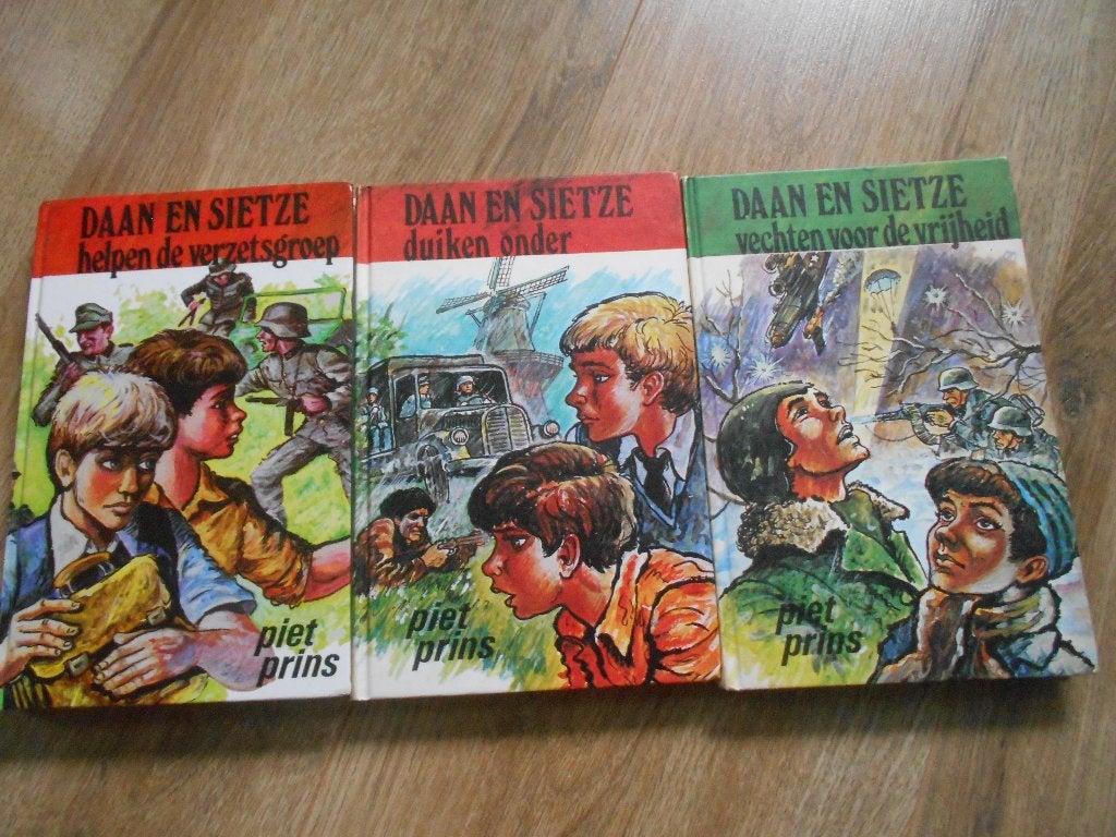 Piet Prins Daan en Sietze deel 1 t/m 3, Ophalen of Verzenden, Tweede Wereldoorlog, Zo goed als nieuw, Overige onderwerpen