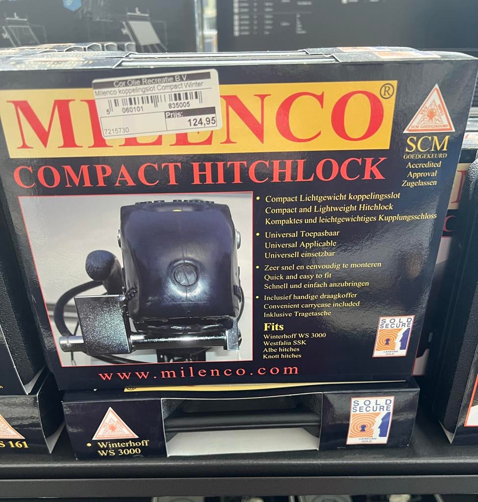 Milenco Compact Hitchlock koppelingsslot, Caravans en Kamperen, Caravan accessoires, Ophalen, Nieuw