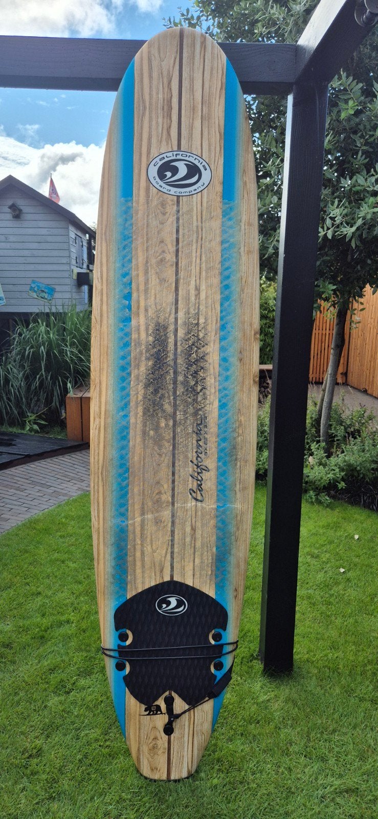 Softtop Mini Malibu Golfsurfplank 8ft-Ideaal voor beginner, Ophalen of Verzenden, Gebruikt, Funboard, Met koord
