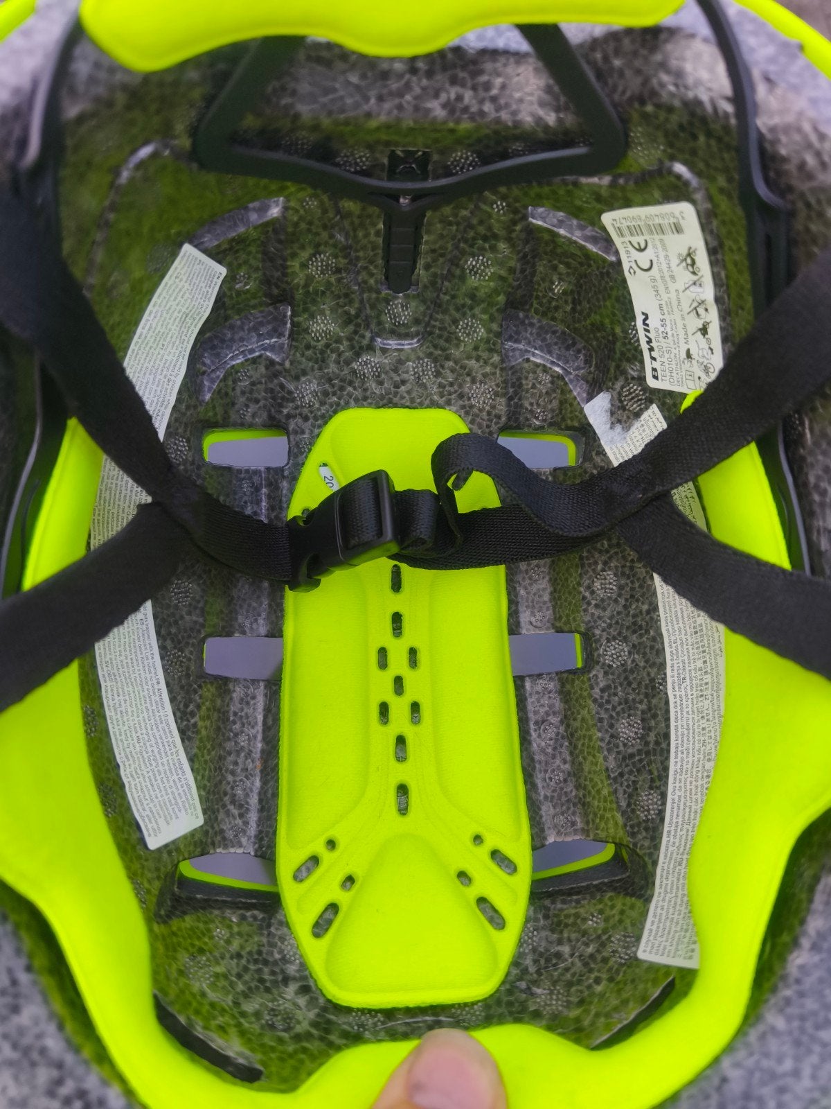 B'Twin Teen 520 Fluo Fietshelm (52-55 cm), Ophalen of Verzenden